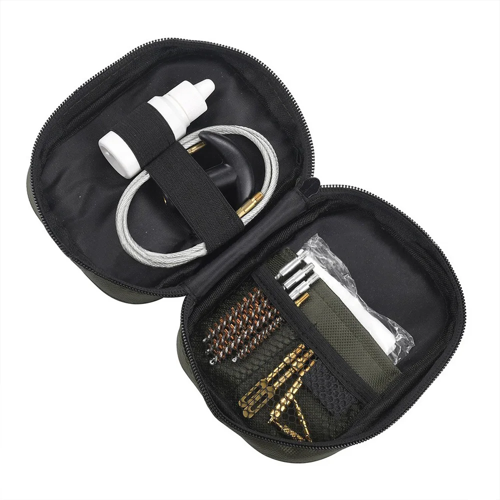 

Универсальный набор для обслуживания пистолета для инструмента для чистки ствола .17.22.270.30cal, латунные щетки для отверстий винтовки и пистолета QG313S