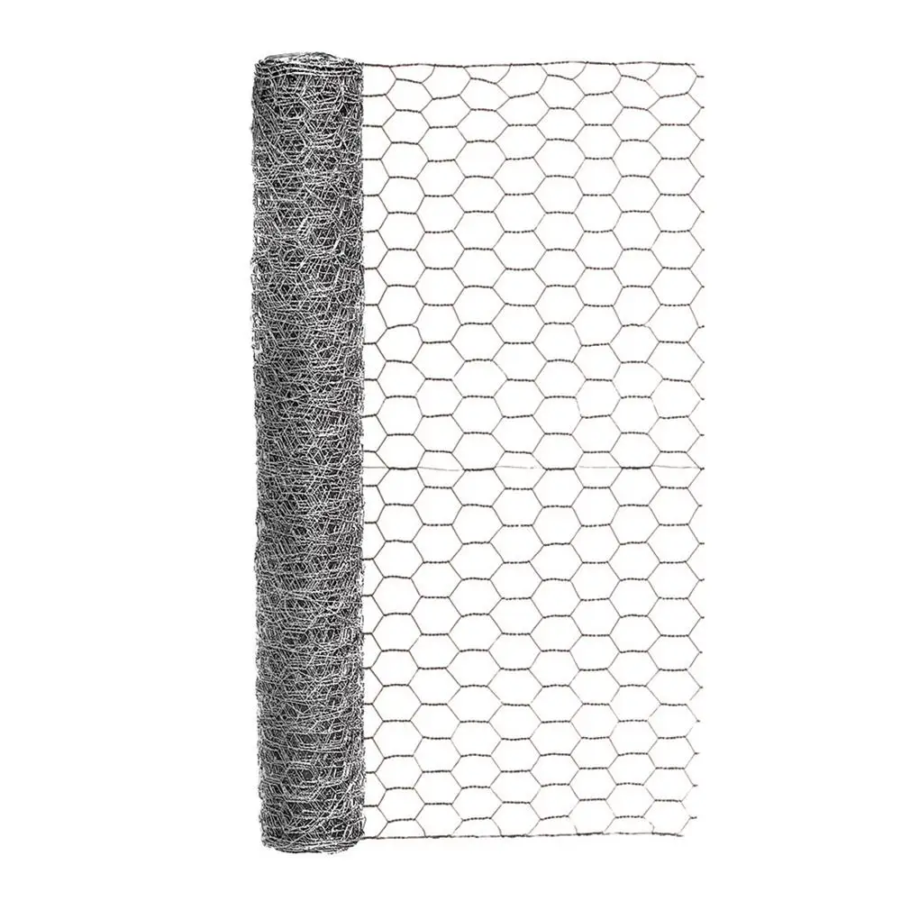 

PVC Coated Chicken Wire Mesh Fence Netting, Hexagonal Galvanized Wire Mesh for Rabbit Cage and Snake Protection