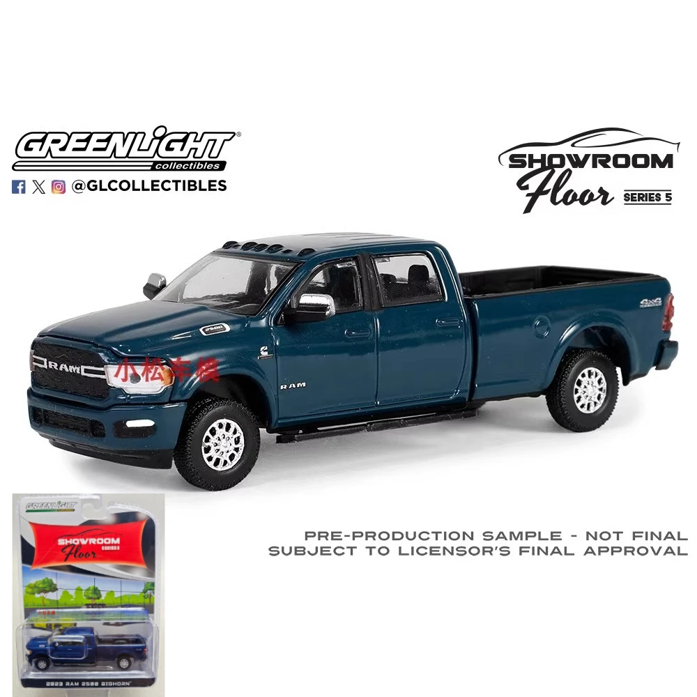

Green Light 1:64 2023 Ram 2500 Bighorn Sport Look&Off Road Set - Коллекция игрушек Patriot Blue Pearl, небольшая подарочная модель, настенная подвеска