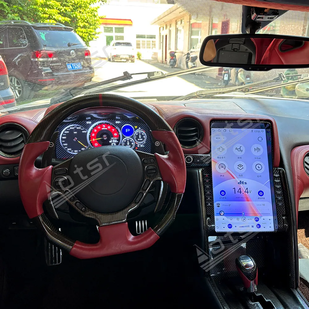 12 ‘’Carplay Digital Cluster Odometer Screen For Nissan GTR LCD 2009-2017 Virtual Cockpit Speed Meter Car Dashboard Instrument