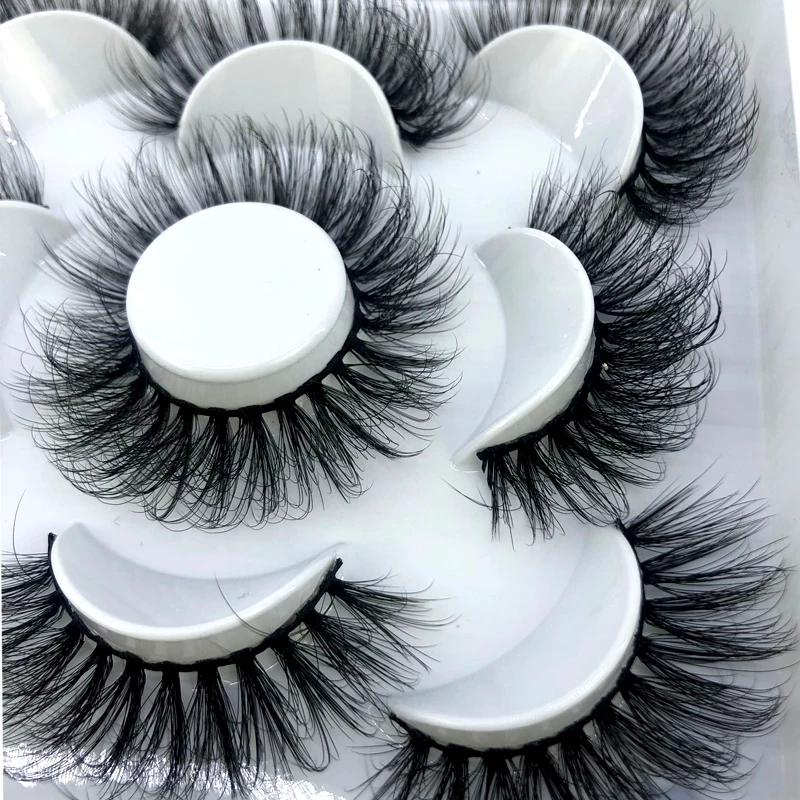 Neue 5 Paar 8-25mm Natürliche 3D Falsche Wimpern, Kunstwimpern Make-up-Set, Nerzwimpern-Verlängerung, Nerzwimpern – Detail 13