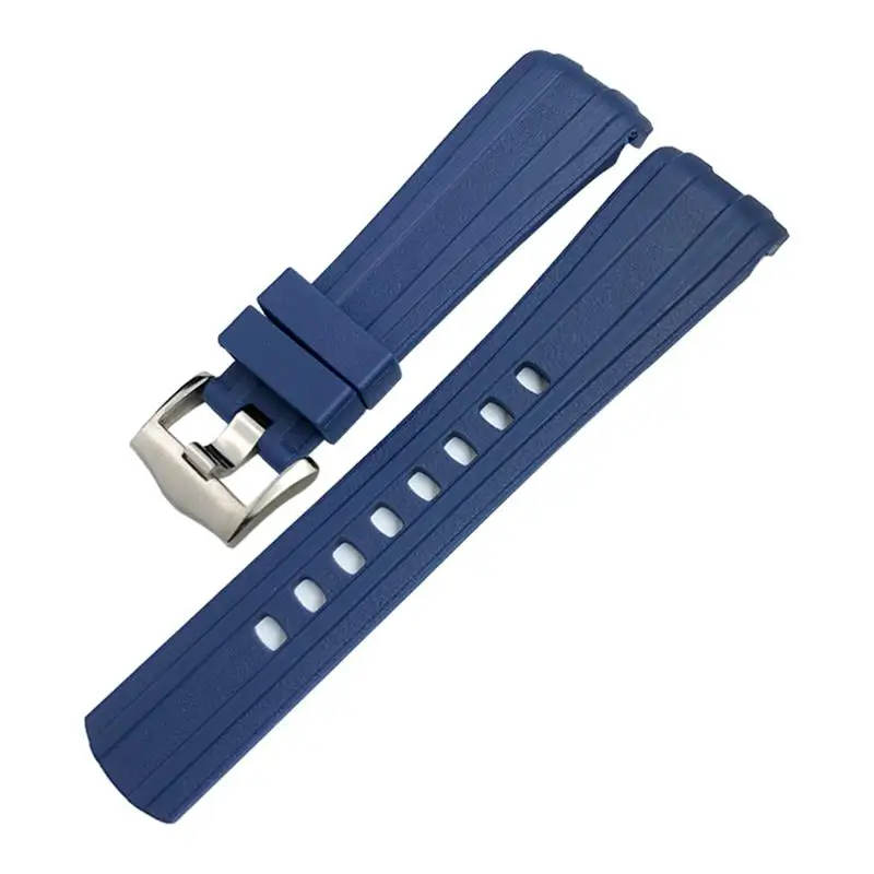 

TINTAG 19mm 20mm 21mm 22mm Rubber Watchband,For Omega 300 Silicone Sports Strap