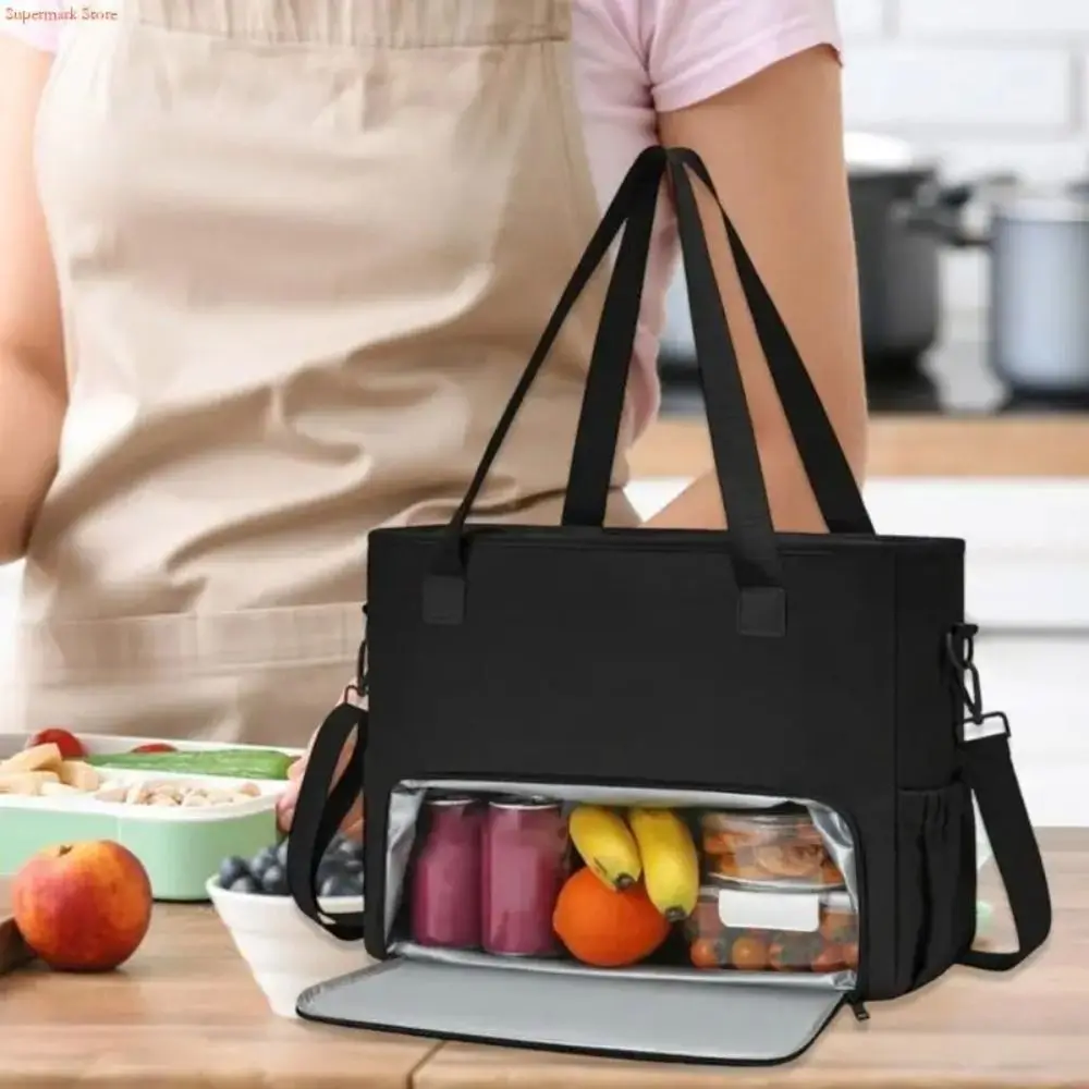 

2 in 1 Lunch Tote Bag for Women Insulated Large Capacity 15.6 Inch Laptop Bag Lunch Compartment Computer Handbag Work