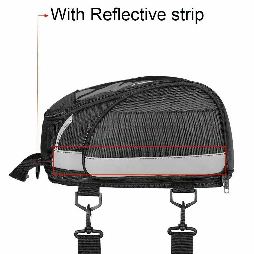 

Motorcycle Seat Tail Bag Waterproof Oxford Cloth Bag Multifunctional Durable