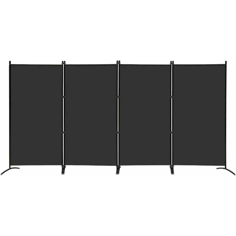 6ft Tall 4-Panel Privacy Folding Room Divider - Portable Office Partition for Home, Bedroom, Garage