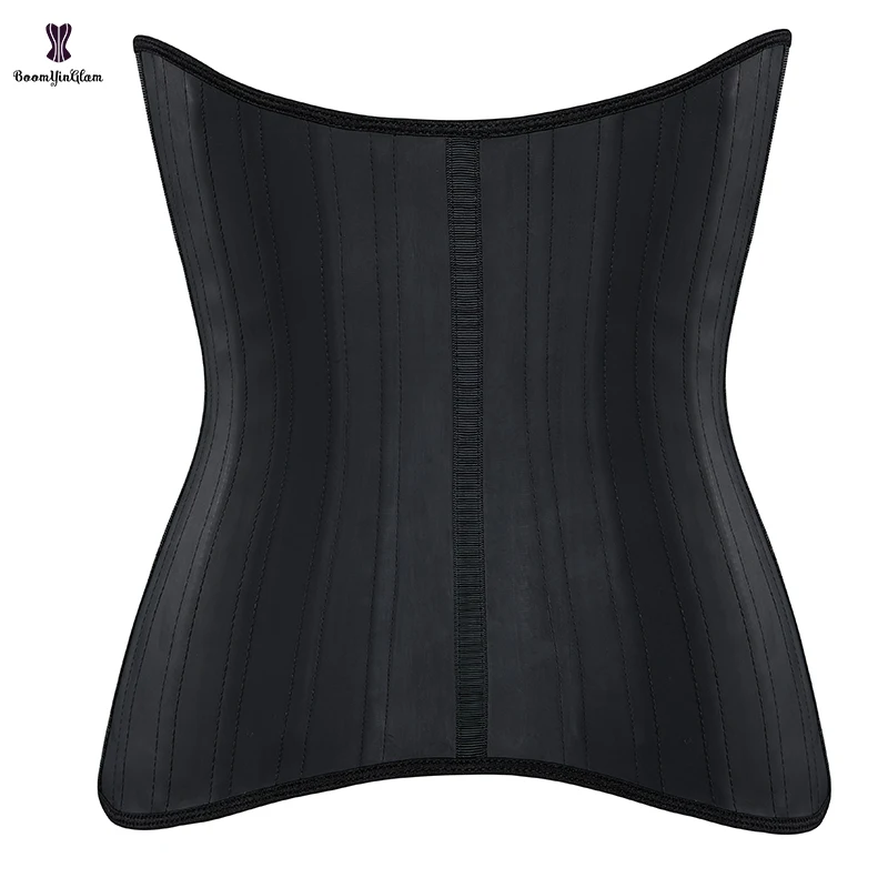 3 Hook And Eye Adjustable Plus Size Latex Korsett Women Waist Trainer With 25 Robs Girdle Fajas Reductoras Slimming Sheath