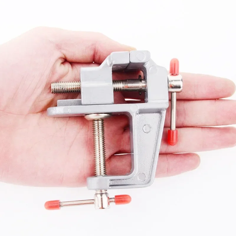 Powerful Bench Vise DIY Hand Tools Mini Bench Vise Household Woodworking Tools Aluminum Alloy Positioning Fixing Clamp