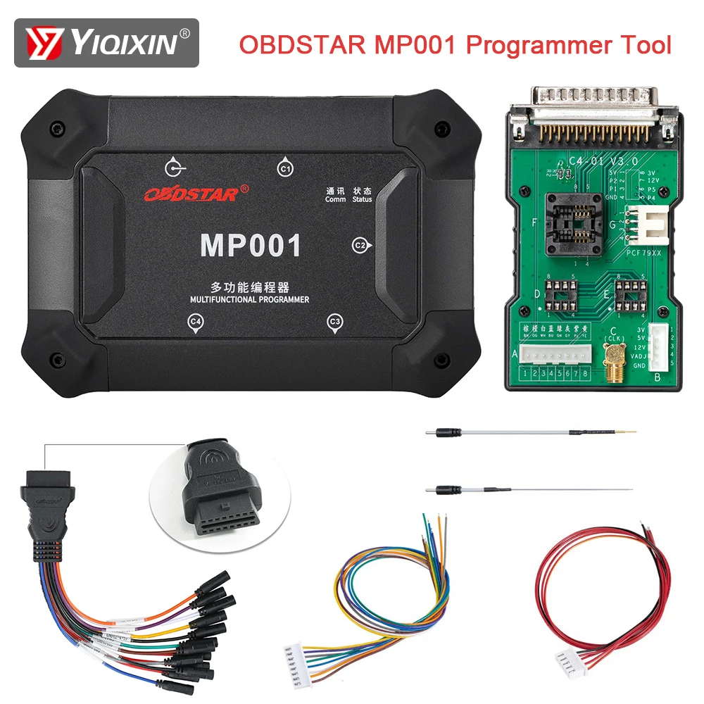 

OBDSTAR MP001 Programmer Tool With C4-01 Main Unit ECU Bench Jumper For P002 P003 DC706 EEPROM/MCU Read Write Clone Data Proces