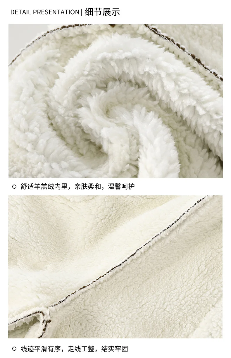 Kinder-Fleece-Hosen mit Kordelzug, verdickte, schmal zulaufende, warme Herbst-Winter-Baumwoll-Fleece-Sweatpants, atmungsaktiv, für Jungen und Mädchen – Detail 16