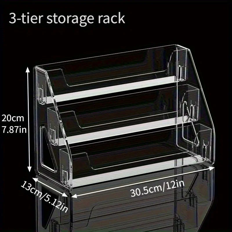 Étagère à livres en acrylique à 3/5 niveaux, présentoir de bureau détachable pour cartes postales, cartes d'anime et œuvres d'art, support de rangement en boîte