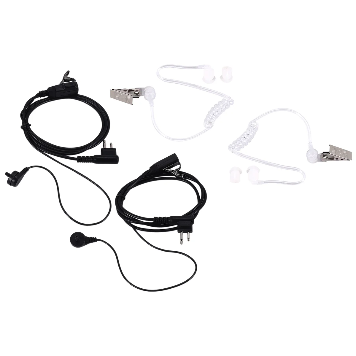 2 حزمة مكتب التحقيقات الفيدرالي نمط 2Pin السرية الصوتية سماعة أذن بأنبوب Ptt سماعة لموتورولا 2 طرق راديو GP88S GP300 GP68 GP2000 GP88 GP3188 CP0