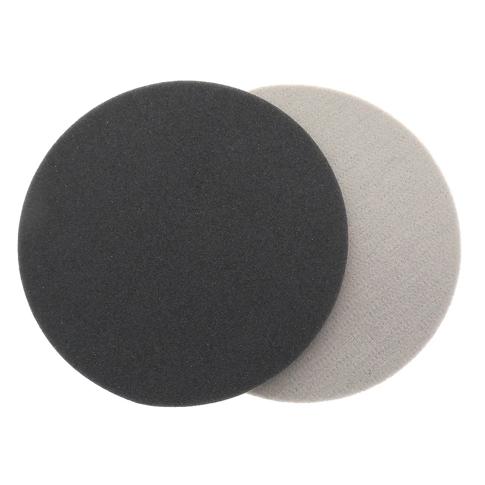 1/2/3 Pcs 6 "นิ้ว150 MM เปียกและแห้ง Flocked แผ่นกันน้ำ Aand สีขาวทราย Abrasives Self-กาวฟองน้ำ Sanding Disc สำหรับ RIKEN