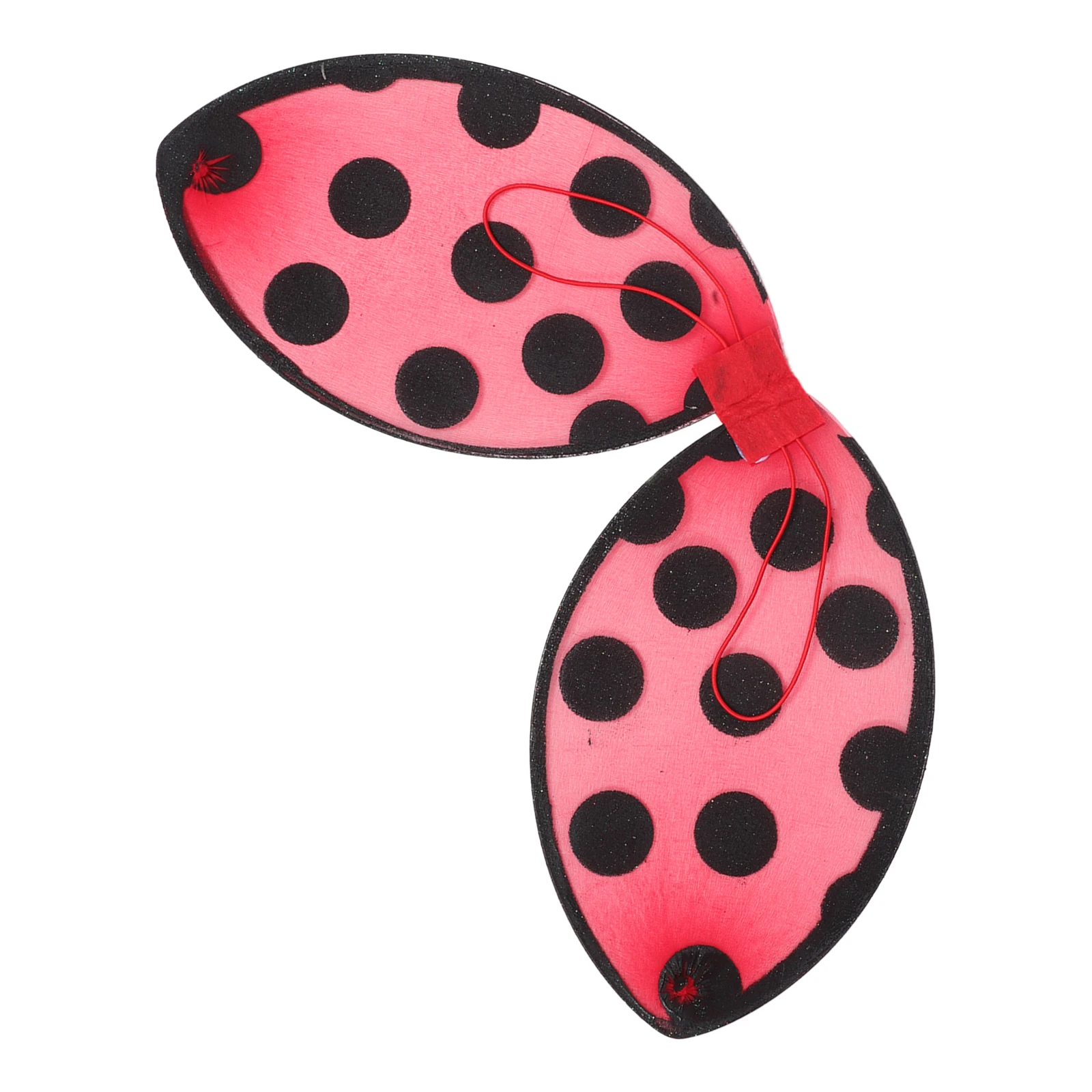 Marienkäfer faltbare Flügel Requisiten rot Kostüm Zubehör Kinder Party Performance Cosplay Flügel Marienkäfer Kinderkostüm Bühnenspiele