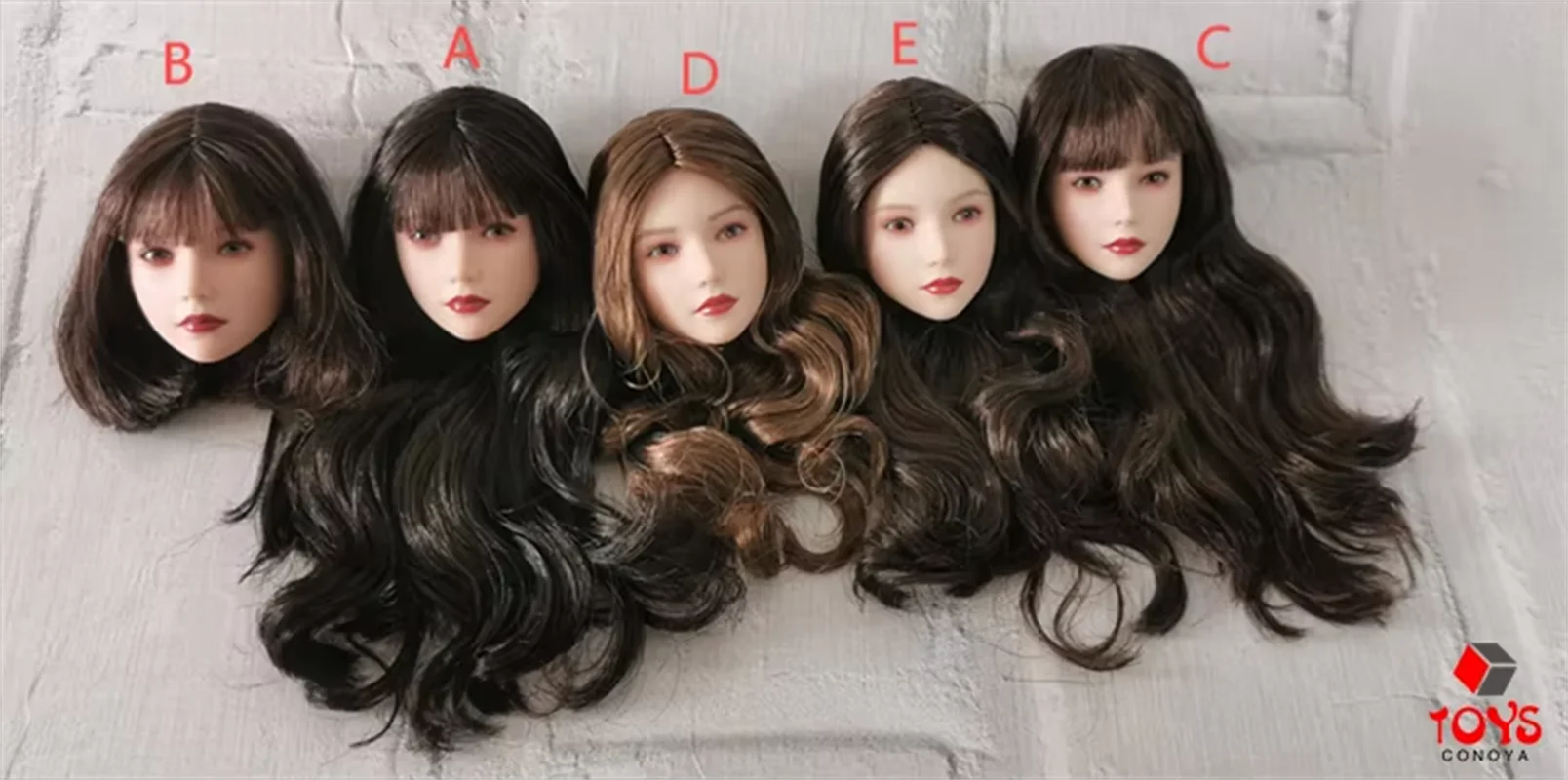 In Voorraad 1/6 Schaal Aziatische Meisje Yuki Xiaoqi Beweegbare Ogen Bleke Head Sculpt Model Fit 12 "Vrouwelijke Soldaat Action Figure body Poppen