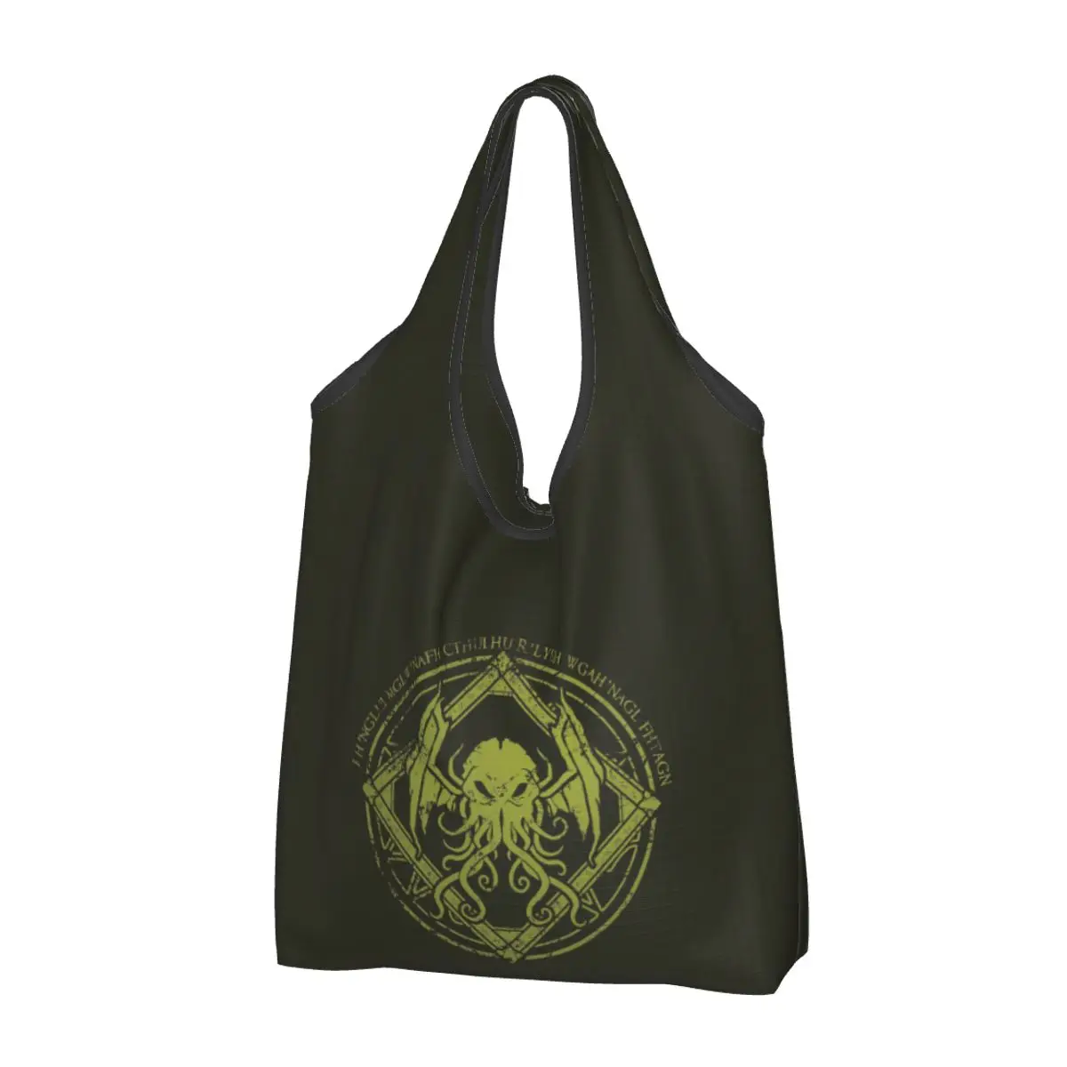 Lovecraft Mythos Monster Cthulhu Groceries Shopping Tote Bags Women Fashion Shoulder Shopper Bags Big Capacity Handbag