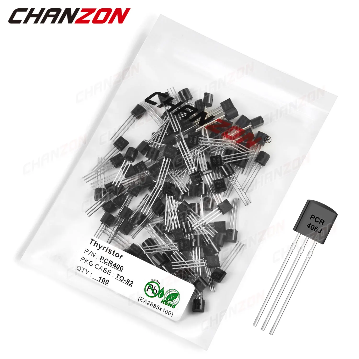 100Pcs PCR406 TO-92 Thyristor Transistor Bipolar Junction BJT Triode Tube Fets DIP Integrated Circuits