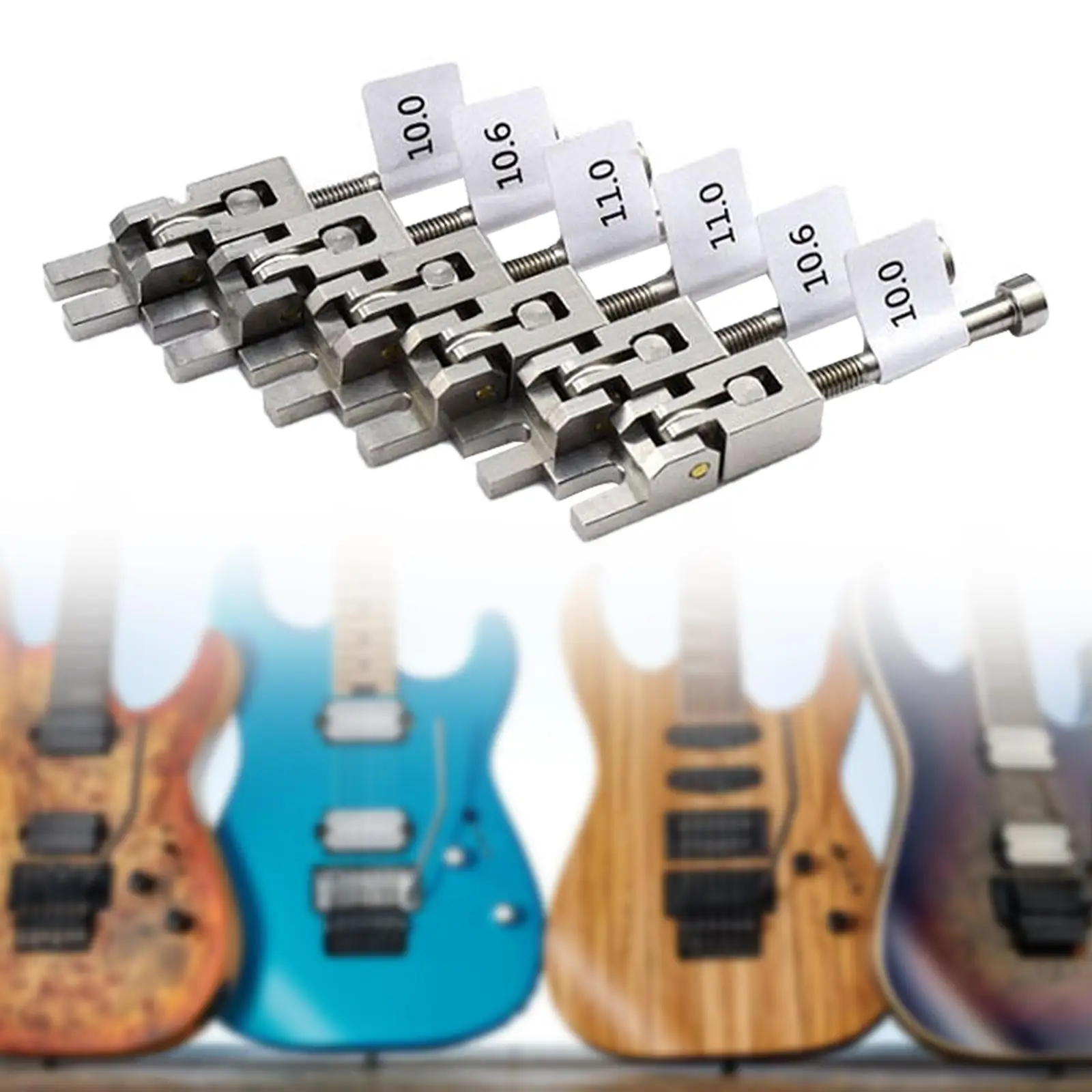 

6Pcs Guitar Bridge Saddles for Tremolo for 6 Strings Guitar Bridge Part