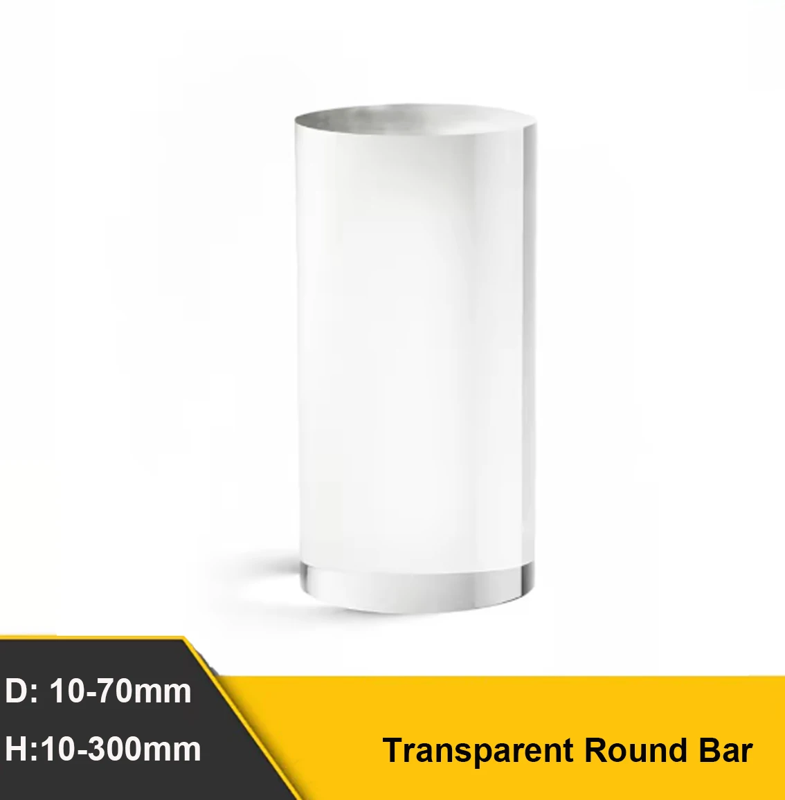 1Pcs Transparent Round Bar Cylinder Jewelry Ring Holder Cosmetic Display Stand Photography Prop Waterproof Wear-Resistant Base