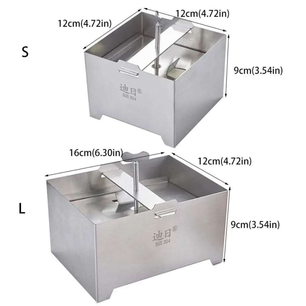 Durable 304 Stainless Steel To Fu Press Mould with Drain Hole Adjustable Soybean Curd Maker DIY Rust-proof Yogurt Filter Home