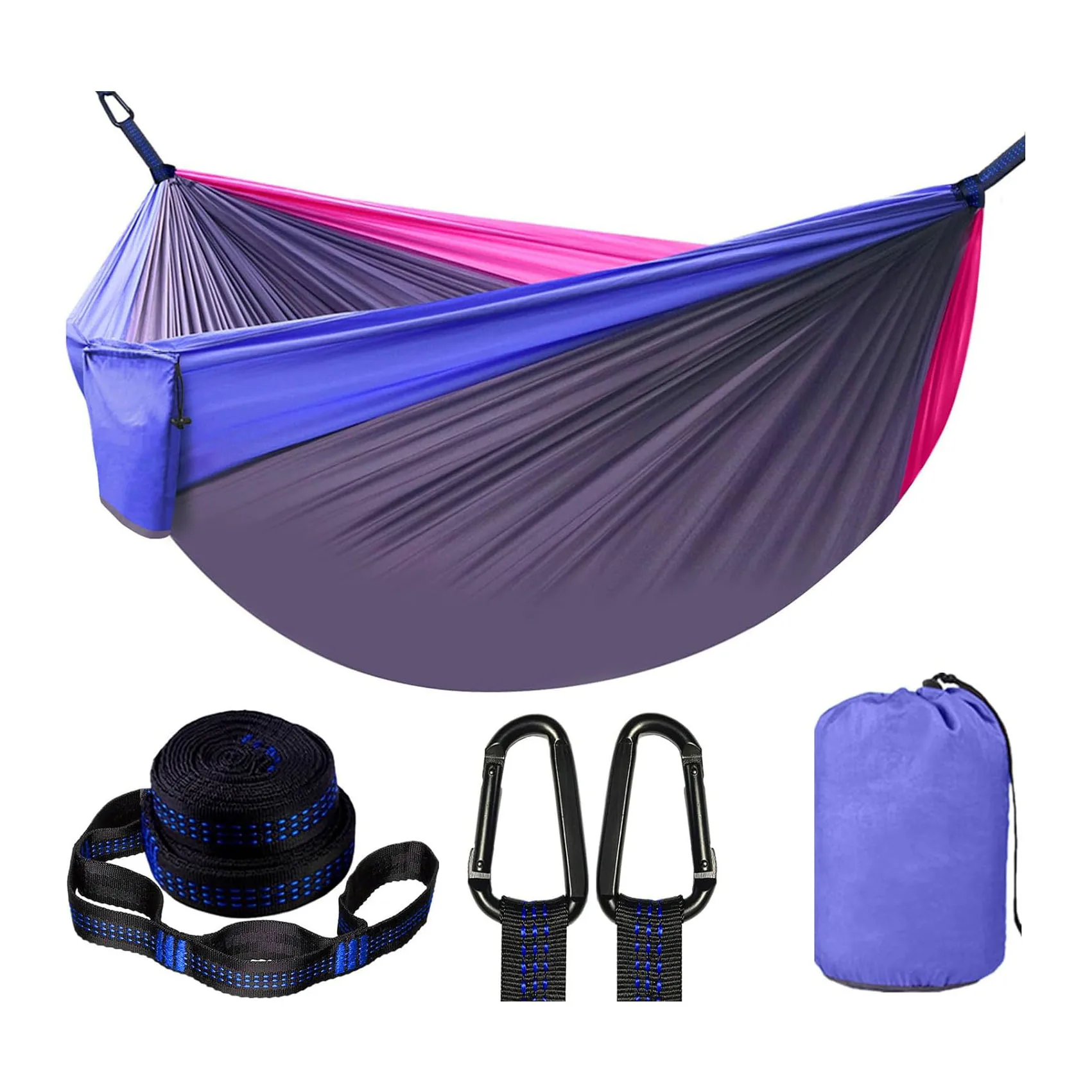

Custom Logo 210T Nylon Camping Hammock Foldable Outdoor Furniture for Beach Travel Hiking with Custom Package from Manufacturer