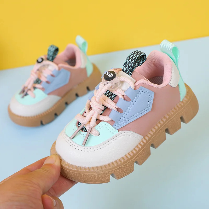 Baby Shoes 2023 New Fashion Casual Girls Boys Sneakers Lace Up Comfortable Breathable Tenis Shoes For Infant Walking Kids Shoes