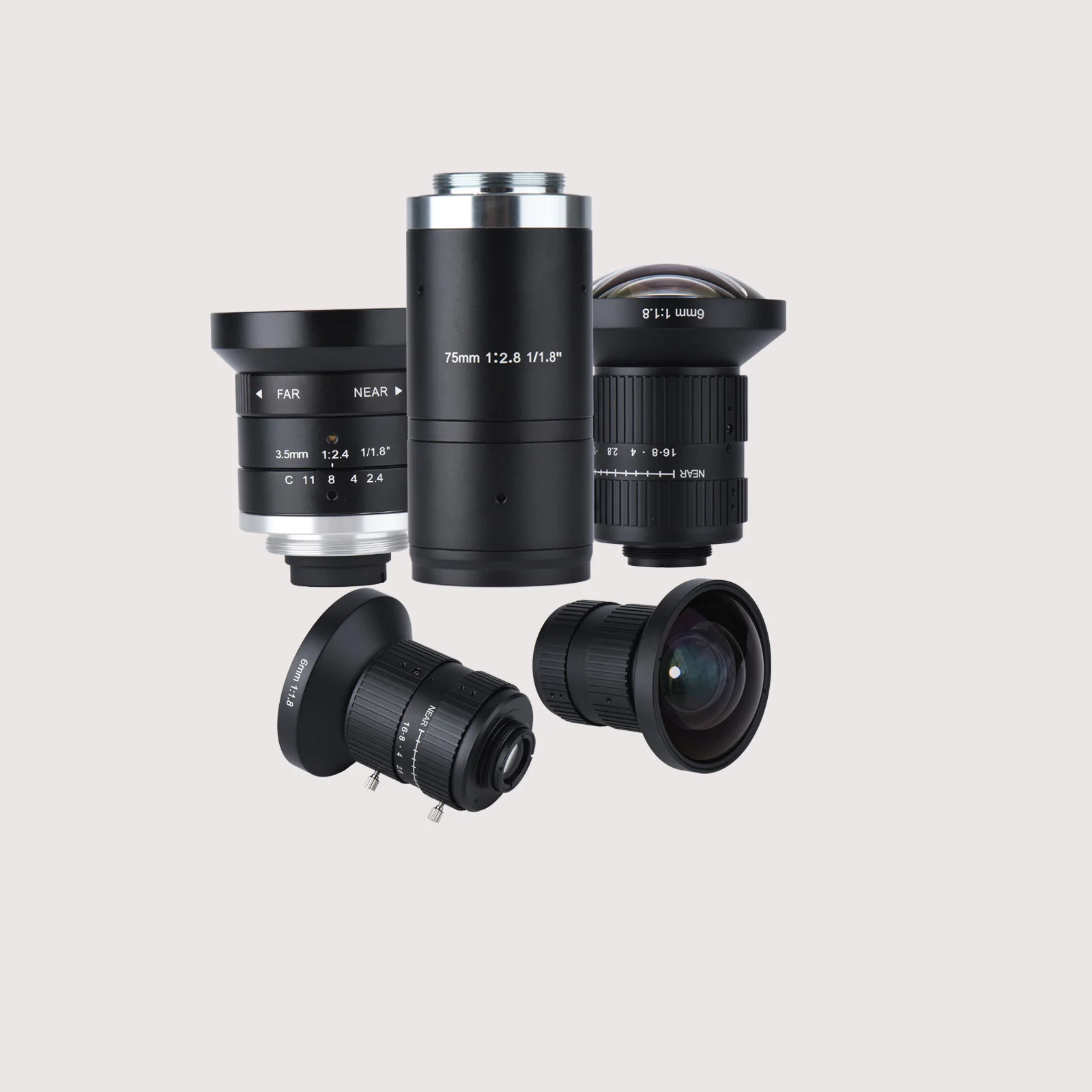 

Hot Sale 3.5mm CS Mount 4K 5MP 131 Degrees Wide Angle 1/8" CCTV Lens