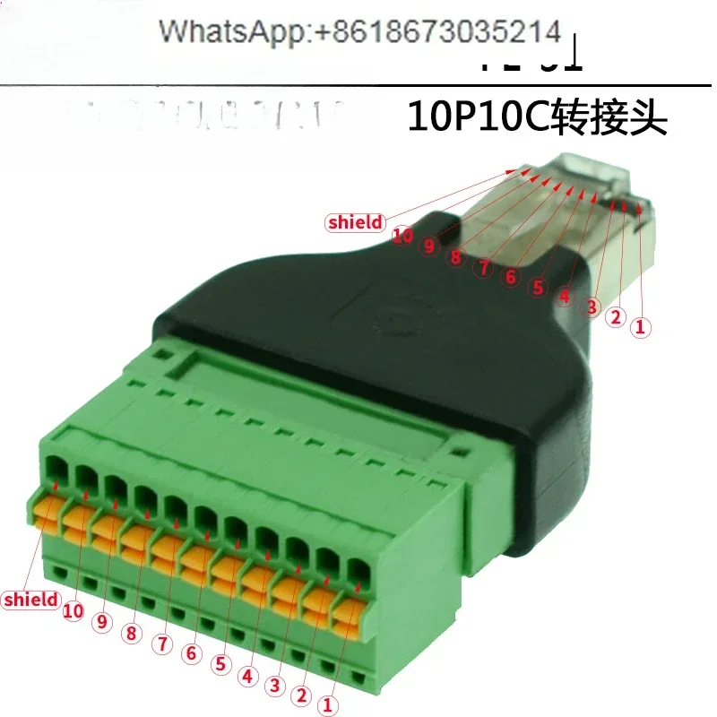 Разъем адаптера RJ45 RJ48 RJ50 10P10C NI9949 RJ50 для винта