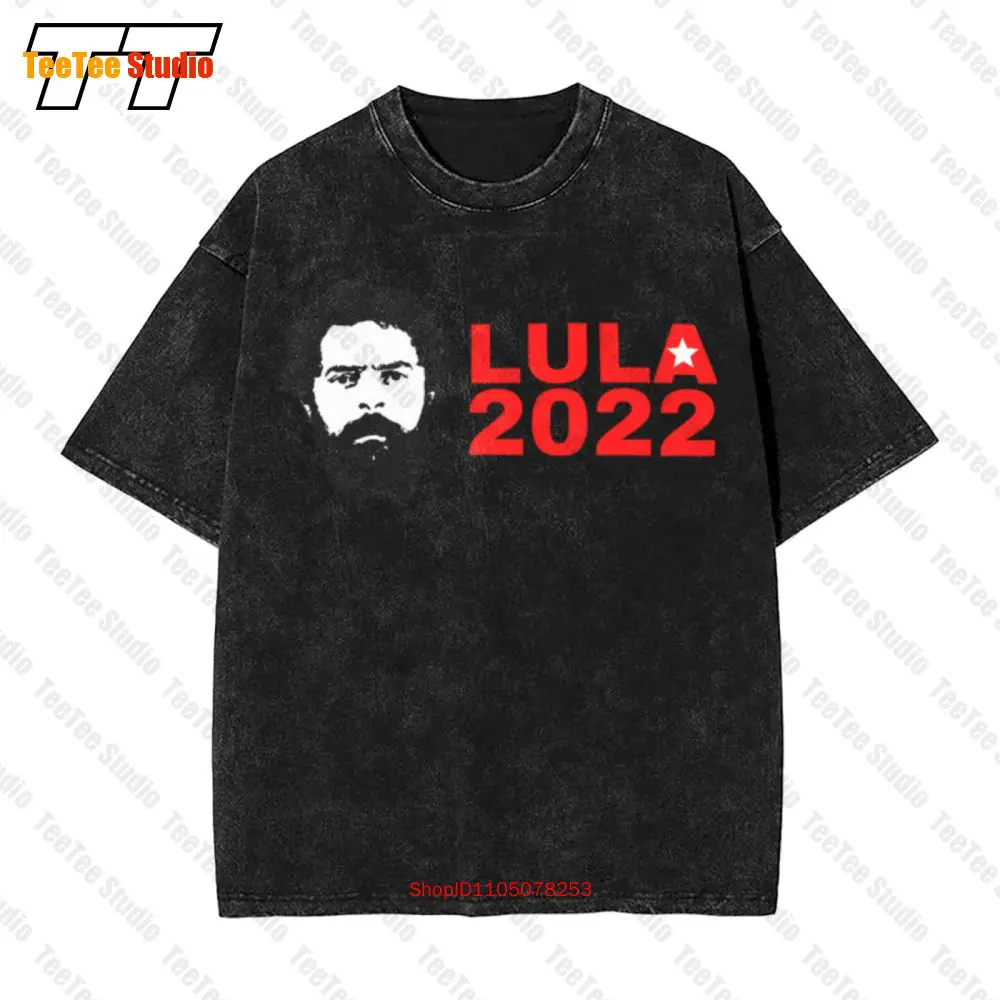 Lula 2022 Brasil Vintage Camiseta Oversized 5SY7
