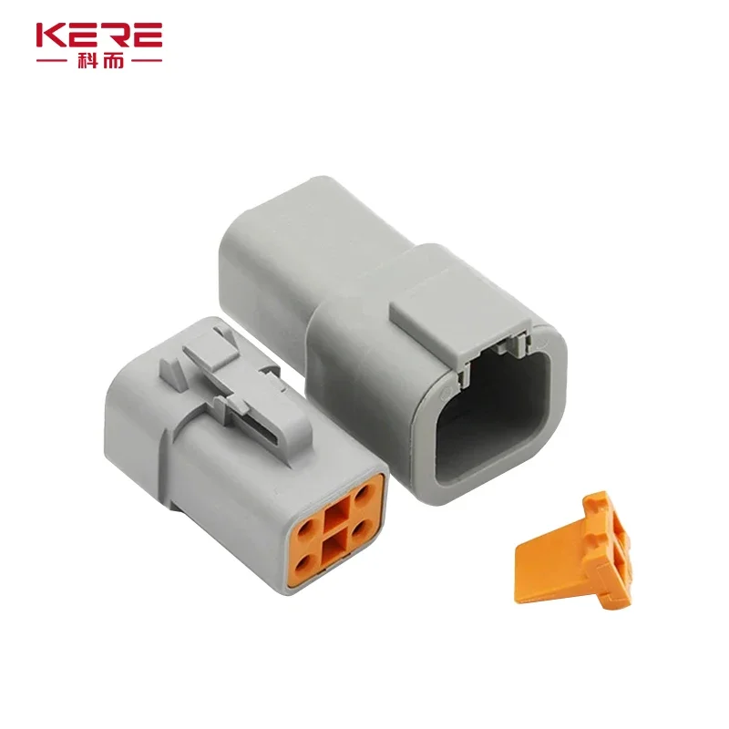 2/3/4/6/8/12Pin Deutsch Type DT Connector Plug-In With Fixed Flange DTM/DTP Waterproof Wire Automotive Connector view 4