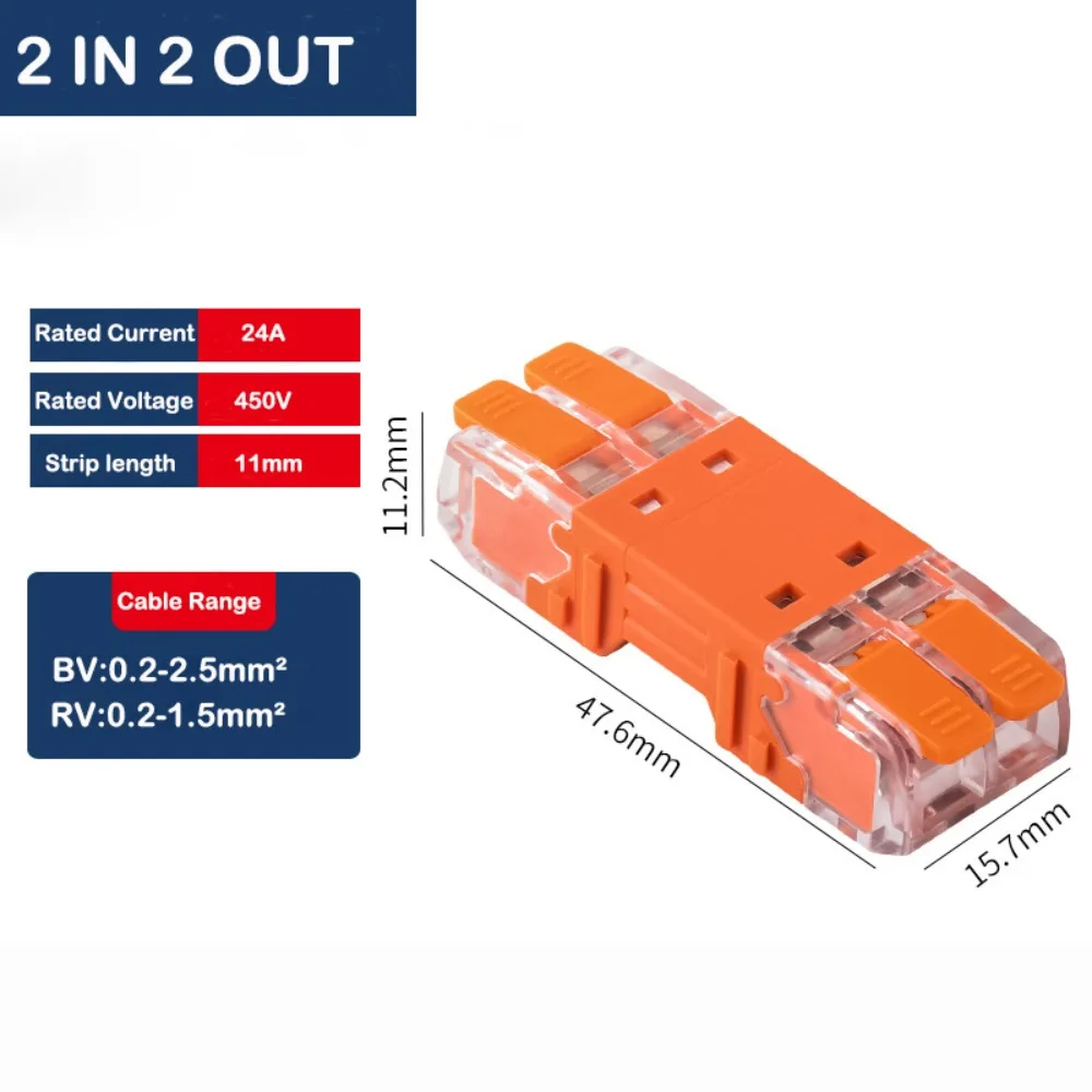 Docking Mini Quick Terminal Block Universal Fast Connector Compact Splice Electrical Connectors Electrical
