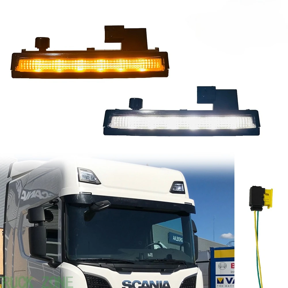 1/2/5PCS 24V LED Sunvisor Sun Visor Light Oem 2252794 For Scania Truck L320 L360 R650 G500 S500 S730 P500 Roof Side Marker Lamp