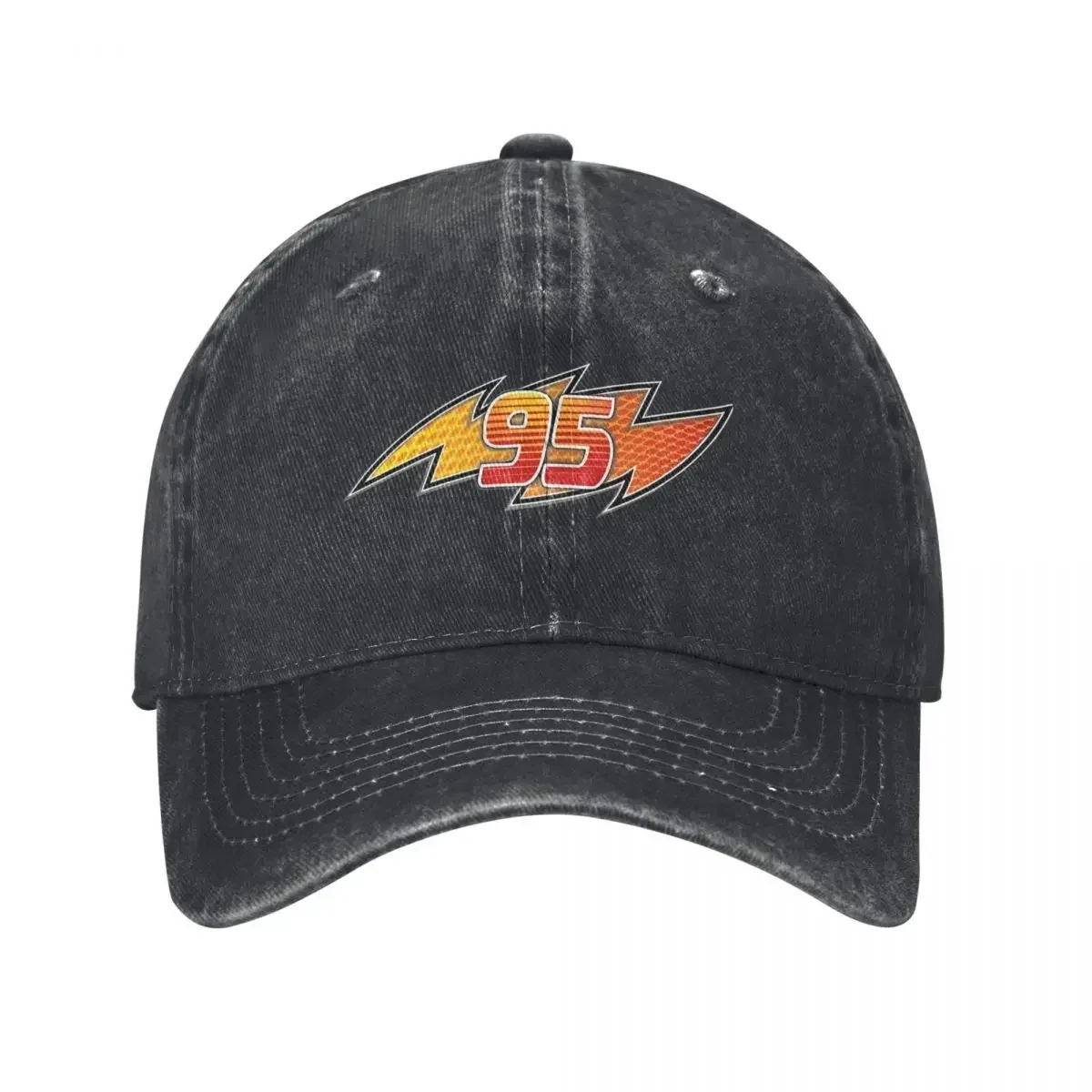 Cars Lightning Mcqueen I Am Speed Baseball Caps Distressed Denim Number 95 Cartoon Snapback Cap Unisex Outdoor Workouts Gift Hat