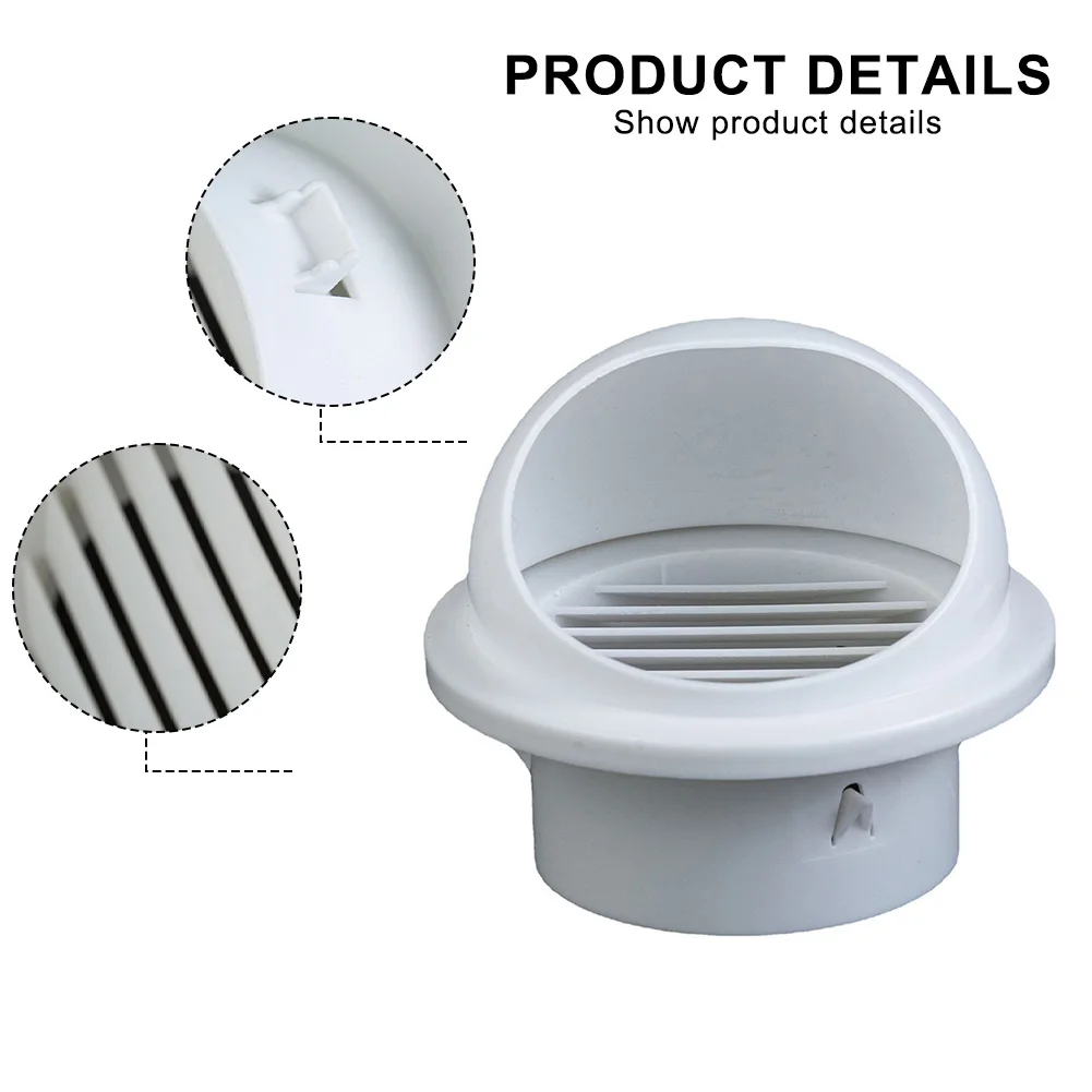 Aesthetic Plastic Vent Cover for Exterior Walls Offering Effective Smoke Control 14 8 9 7cm and 20 5 11 14 7cm