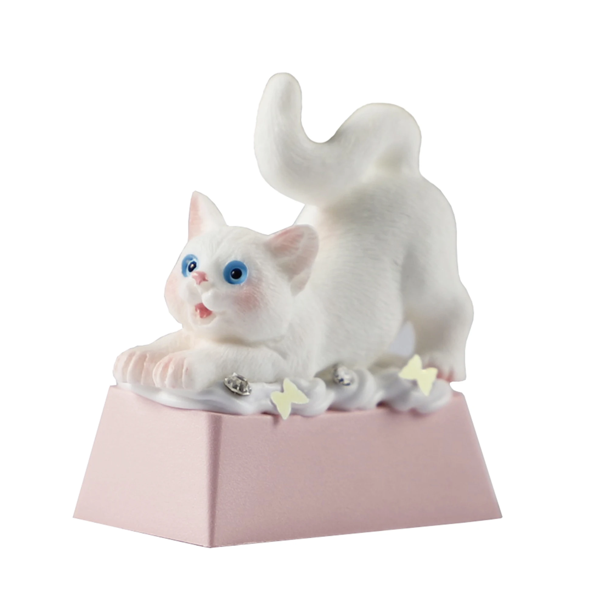 

OEM Profile Backspace Cute Cat Personalized Key Keycap 2U Three-dimensional Resin Key Cap for MX Mechanical Keyboard