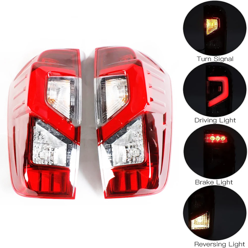 2Pcs Car Led Rear Lights Tail Light For Navara Nissan NP300 2015 2016 2017 2018 2019 2020 2021 2022 Auto Parts Car Accessories