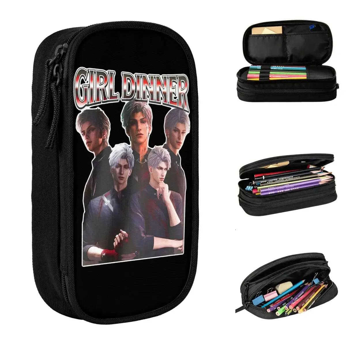 

Girl Dinner Sylus Bootleg Accessories Pen Box Large Capacity Office Accessories Love and Deepspace Pencil Bag Amazing Gift