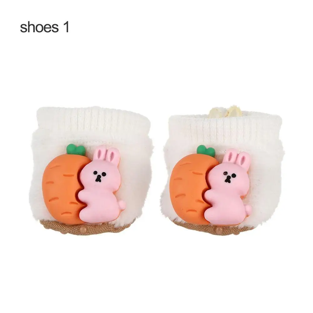 Gift Winter Hairy Outfits Cotton  Dolls Animal  Overcoat Mini Horn Buckle  Clothes Rabbit Bear Tiger