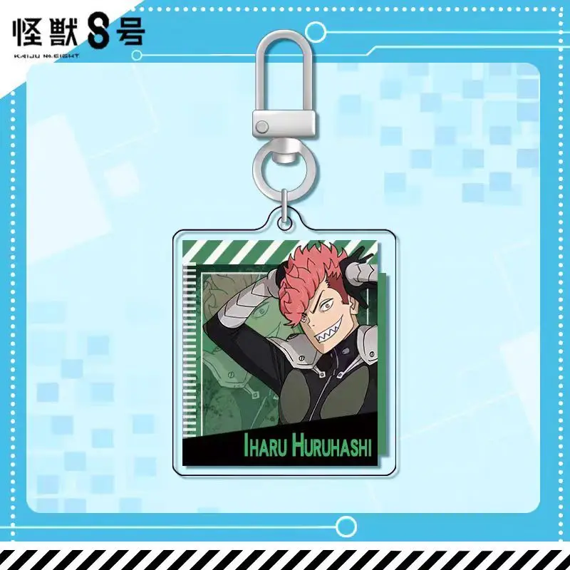 Kaiju No.8 Kafka Hibino Mina Ashiro Anime 2D Cartoon-Muster Acryl-Anhänger Persönlicher Schlüsselanhänger Studenten-Rucksack-Accessoire – Detail 5
