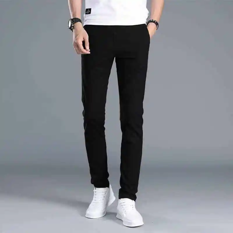 

Повседневные хлопковые брюки цвета хаки, мужские прямые брюки, летние легкие дышащие брюки на молнии, классический клетчатый узор