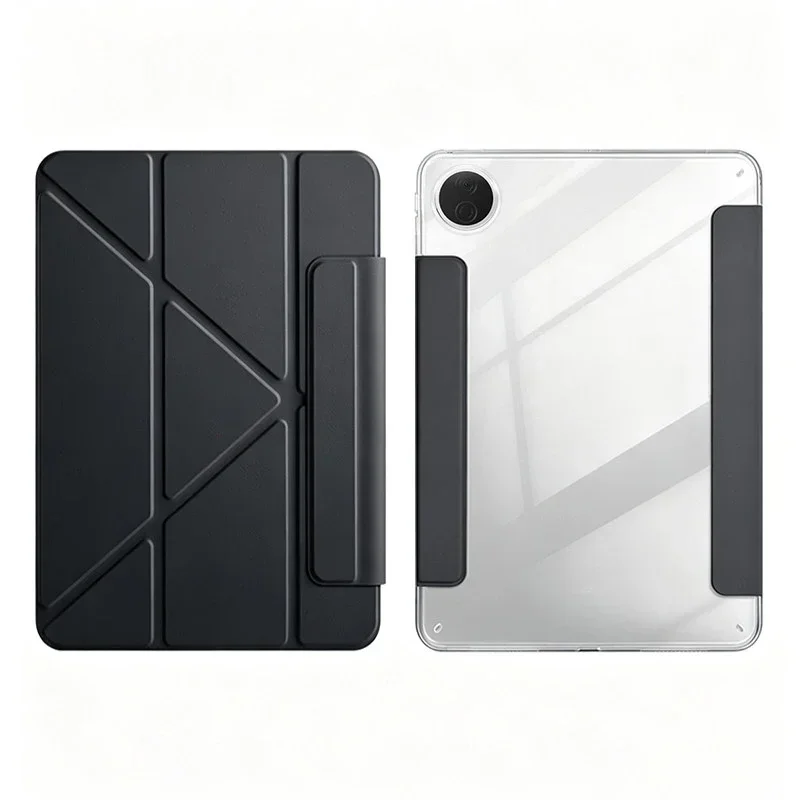 For Honor Pad 10 Case 12.1 inch Smart Fold PU Leather Acrylic Back Magnetic Cover For Funda Honor Pad 10 Tablet Case Coque