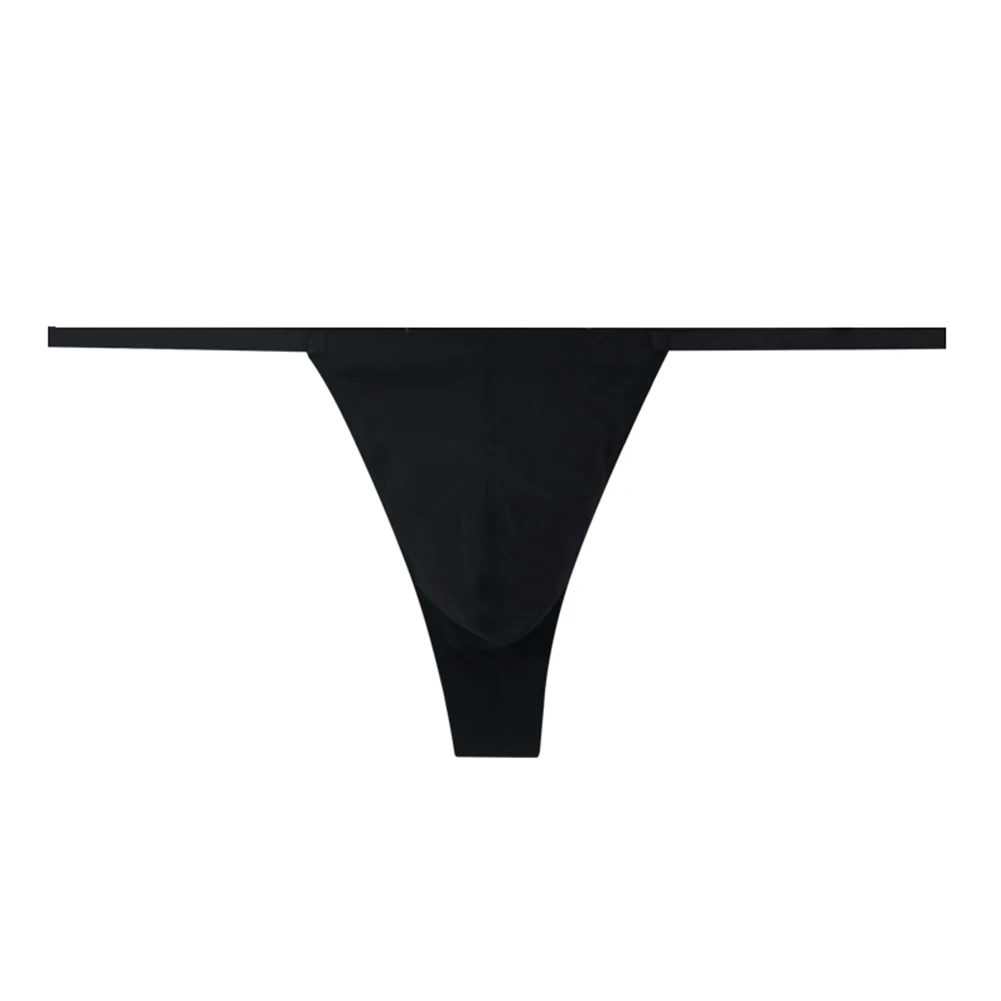 Mens G-string Gay Briefs Thong Low Rise Underwear Sexy T Back Pouch Panties Swimwear Pure Cotton Solid Seductive Solid Color