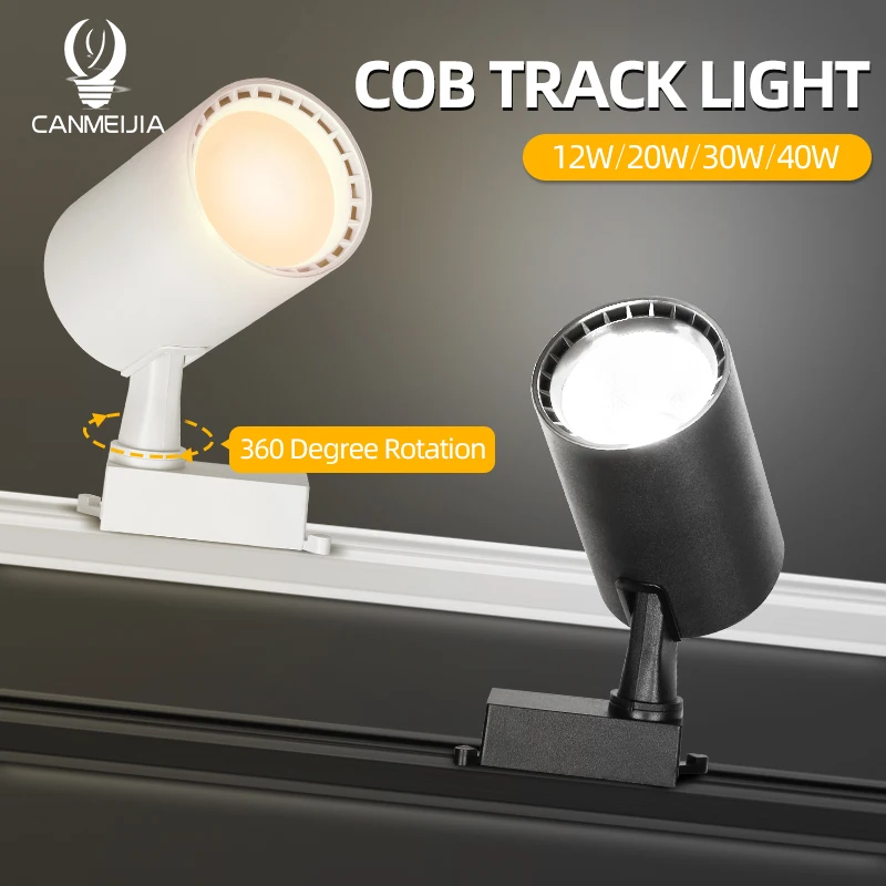 Track Light LED Fixture Ceiling Railway Lights Home Decor Full Set Rail Track Lighting Bedroom House Spotlight Chandelier Lamps