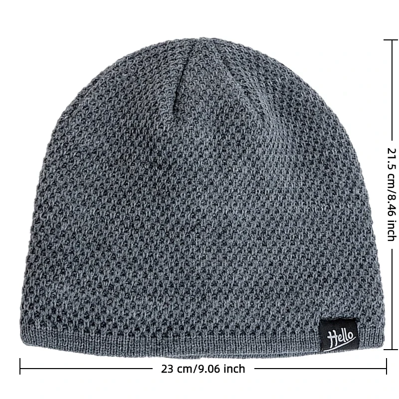 Nieuwe Stijl Unisex Winter Hoeden Pluche Bont Gevoerde Mutsen Hoeden Voor Mannen Vrouw Hallo Brief Warme Muts Casual Winter Ski Gebreide Hoeden