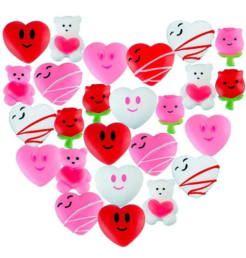 20 Sätze Valentinstag Squishy Spielzeug Squishies für Kinder Schulklasse Klassen zimmer Valentinstag Karten Geschenke Preise Party Gefälligkeiten – Detail 3