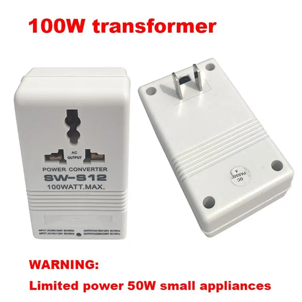 1pcs SW-S12 100W Power Transformer Portable 110V To 220V 220V To 110V Bidirectional Converter Transformer For Home