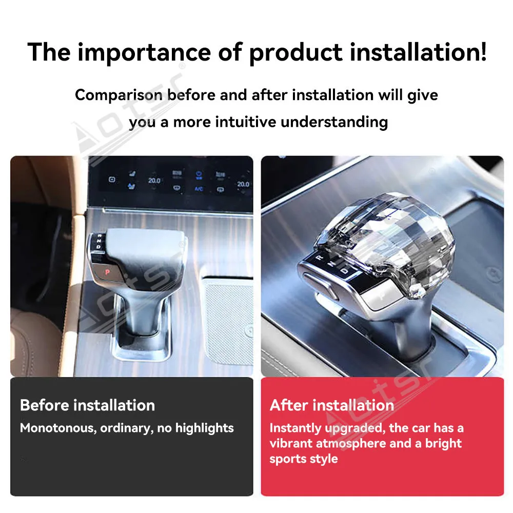 2025 New Product For Ideal Special Crystal Gear LeverSpecial crystal gearshift Head Car Accessories For Modification - Gear