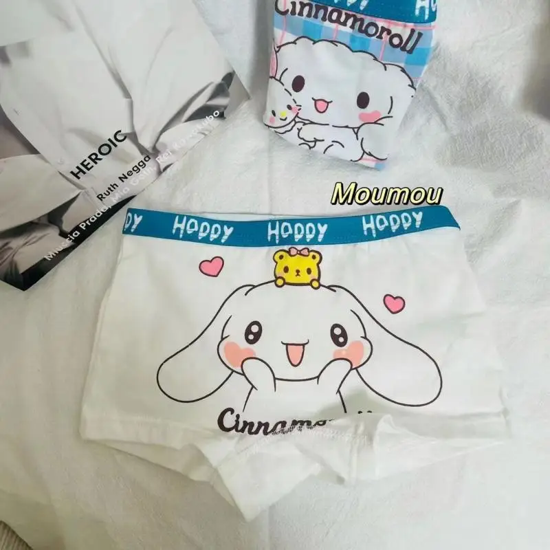 Sanrioed Set di biancheria intima per bambini Anime Cinnamoroll ragazzi ragazze slip in cotone per bambini pantaloncini da cartone animato regalo per bambini traspirante