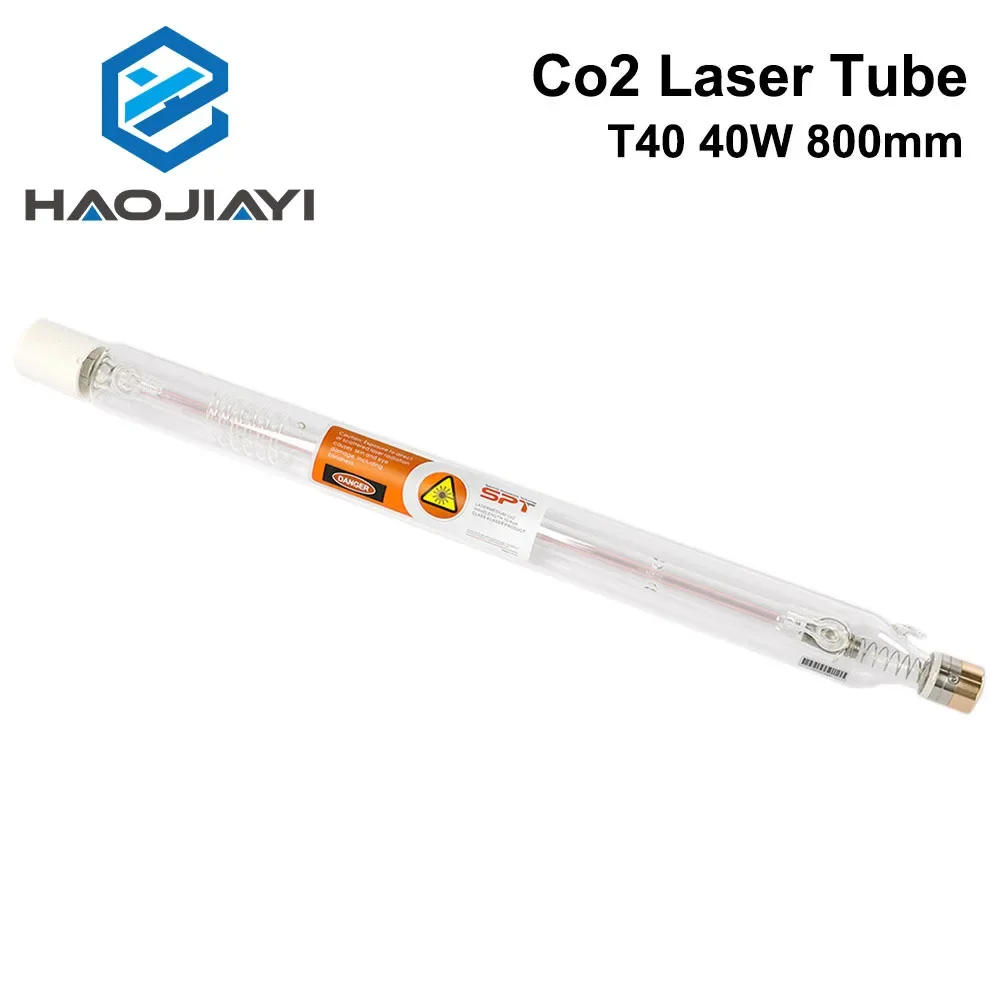 

HAOJIAYI T40 Co2 Laser Tube Power 40w Length 800mm Dia. 80mm for CO2 Laser Engraving And Cutting Machine