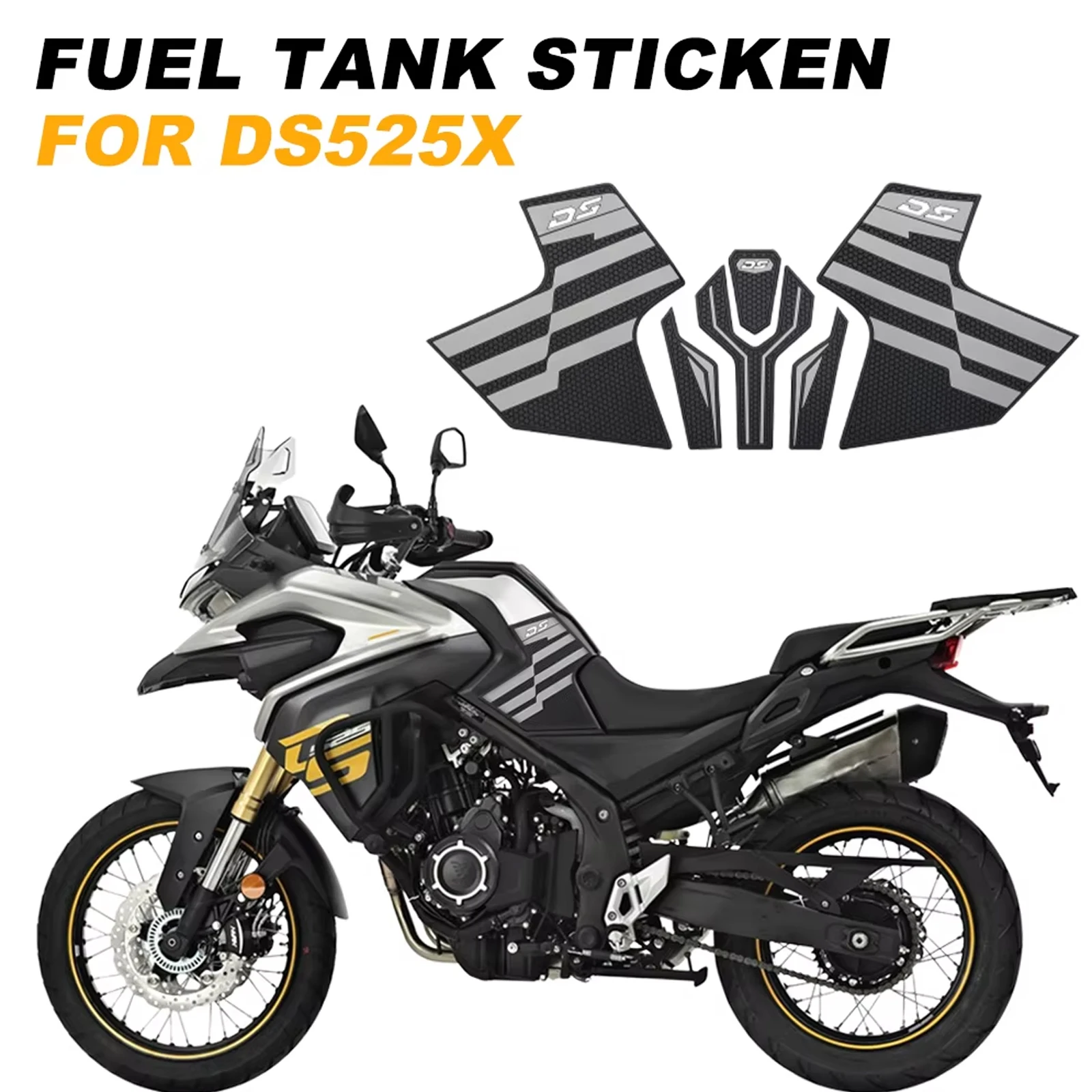 

Наклейки-накладки на топливный бак мотоцикла, защитные наклейки, противоскользящие накладки для коленей, для VOGE DS525X 2023 2024 2025 DS 525 X 525 DSX