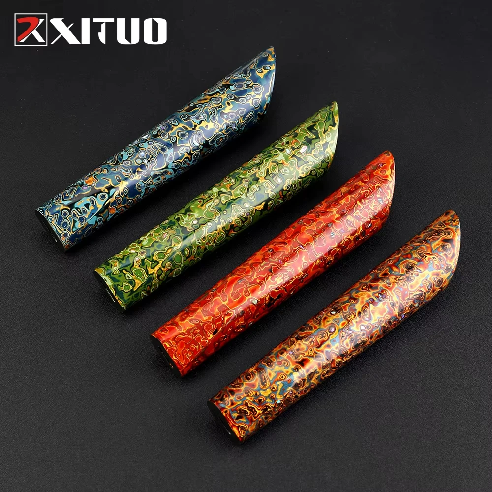

XITUO Japanese Traditional Lacquered Wooden Handle DIY Knife Handle Kitchen Knife Parts Exquisite Precious Chinese Craft Handle